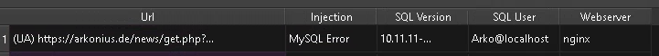 SQLi vuln