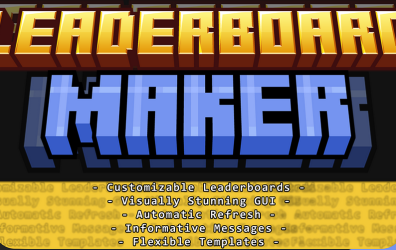 ⭐LeaderboardMaker⭐|1.8.x - 1.20.x|Create stunning leaderboards with LOTS of stats!