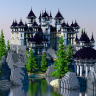 PALACE ON CLIFFS // HQ SPAWN, HUB, LOBBY // CASTLE // CUSTOM BUILT // AMAZING!!!!