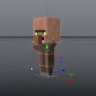 [CINEMA-4D] Minecraft C4D Villager Rig - Editable, high quality!