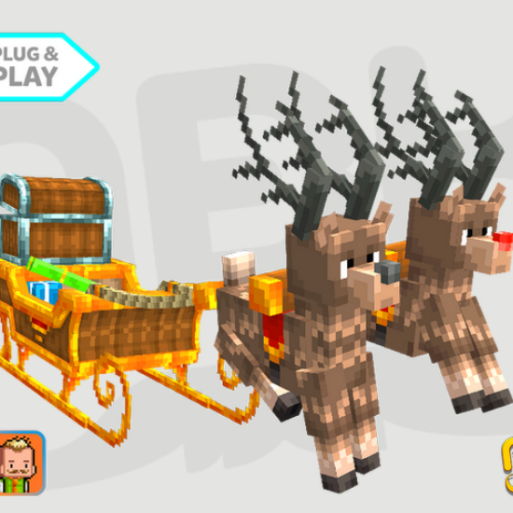 Reindeer Sleigh Mount by ABK - MythicMobs