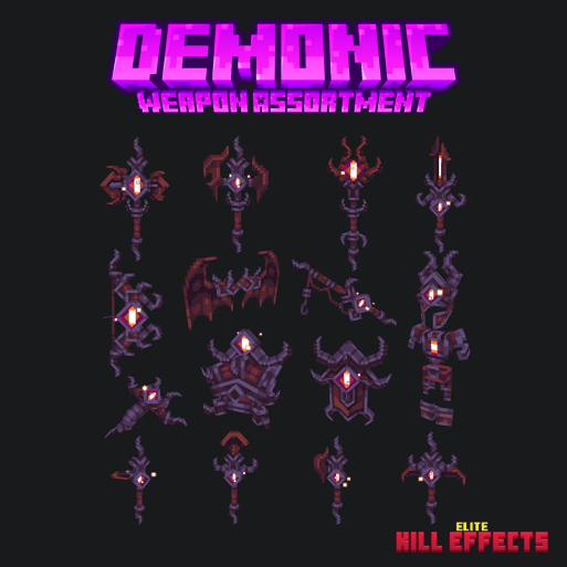 Demonic Weapon Assortment + Kill-Effect