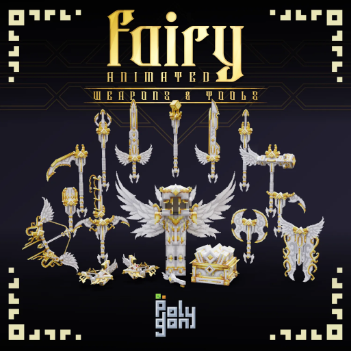Fairy Animated Weapons & Tools Set