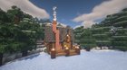 A small little spruce cabin right by the forest that I made :) Happy new years!