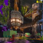 Underground Sci-Fi Mining District! I'm quite pleased with how this one turned out, but what do you think?