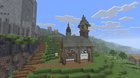 Built a stable for my Happy Ghast in my survival world