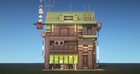 Made a cyberpunk style building using some details I saw on another build. Just tried to put my own spin on it and get better at this kind of stuff. Thoughts??