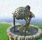 A fish statue.