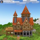 Orange medieval mansion
