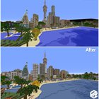 Before and after shots of Kloomon city turning 11 years old (Project Zearth)