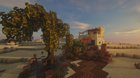 Sun is setting over the desert