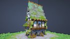 Made a house based off a concept art sketch.