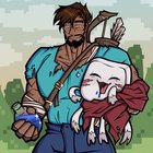 Steve with a Ghastling (+some doodles)