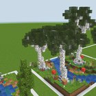 A custom Birch Forest in my build a biome world.