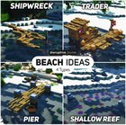 Here are some beach related builds I created!