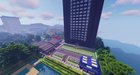 [OC] A closer look at Lavender Town from our Pokémon World in Pixelmon! (Youtube channel: Destropion)
