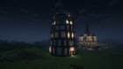 Functional Mob Farm Build (Iron Farm in the background)