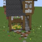 Built a nice 2 player house using diorite. never used diorite before but i think it looks good. i like the balcony, the farm, and the crazy amount of storage.