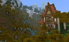 Made a house in a valley in my survival world what do you think?