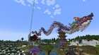 Crafted this Amethyst Dragon in survival. Remake of a Japanese Dragon I found on Planet Minecraft by Nehbet. Please see the links in my comment.