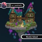 Bicolor Island (cyan & magenta), I follow the trend of making colorés roof