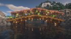 Built a medieval/fantasy inspired, partly overgrown bridge! Any suggestions on how to improve?
