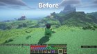 Before and after my massive terraforming project