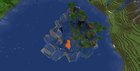 hardcore world, decided to use a cool seed that has a massive hole in the middle of the lake, i made it amplified, WOW