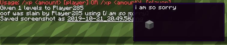 Shulker preview being used in chat
