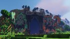 Dwarf kingdom entrance with two giant statues