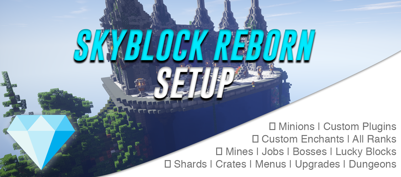 ♛ SKYBLOCK REBORN | REAL CUSTOM PLUGINS | Minions| Upgrades| Dungeons ♛