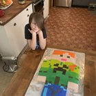 Made a Minecraft avatar cake for my sons 11th birthday.