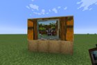 Turned this screenshot of my survival world into an ingame painting!