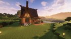 A pretty basic chill house i built in a survival world with a friend