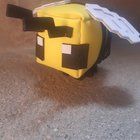 On my vacations, I wanted to make a bee with foam and stuffing and that was the result