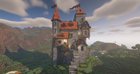 Pre Build of my castle in my creative world that will soon be put into my survival world