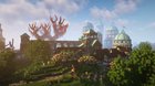 Yafran, the great elven city in my Minecraft D&D campaign