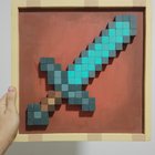 It took me two and a half hours to craft it, but it's done :D (has its own Item Frame!)