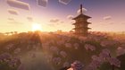 Pagoda for the start of a japanese village