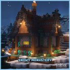 A cosy monastery to house librarians, complete with basement dungeon where I caught and cured zombie villagers