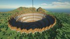 My villager trading hole is coming along, it's a lot of work from here up lol.