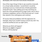 Found this 12 year old thread of people predicting what Minecraft would be like in 5, 10 years