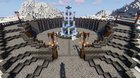 A frozen fountain dominates the centre of the snow topped mountain city of Stormcliff - its cool waters flowing for only part of the year before the icy temperatures turn its streams into stunning natural sculptures of white and blue.