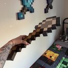 Minecraft makeover for my son’s room while he was at Grandma’s for the month 💚
