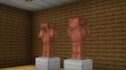I've retextured copper armor to look more like in-game copper because what mojang did is just O R A N G E