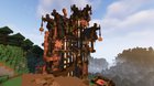 Steampunk house that I built for my 1.18 SMP! (w/ furniture!)