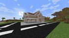 [Modded] I'm a medieval builder, yet I somehow managed to build this suburban house without watching a tutorial and just some real life pictures as references, what do you think? (the roof is from Macaw's Roofs and the garage door is from Macaw's doors)