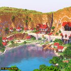 Built this cute little town in a gorge