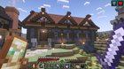 The Hungry Horse: a restaurant I built in my hardcore village! It's a bit simple, but I love the design of the restaurant!