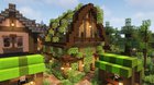 Designed this lil bee house for my survival city 🐝🐝🐝